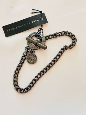 Marc Jacobs Gunmetal Charm Bracelet